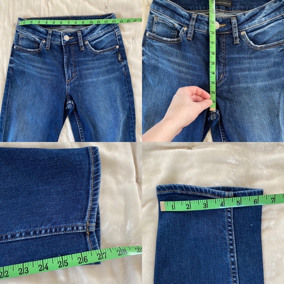 Silver Jeans Avery Straight jean dark wash no distressing 27 waist - Picture 10 of 15